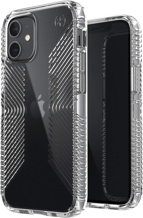 Speck Products Presidio Perfect-Clear Grip iPhone 12 Mini Case, Clear/Clear...
