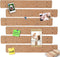 Brown Felt Pin Boards Memo Board Pegboard Bar Strips, Self-Adhesive Cork Board for Walls Home Office Decor, Small Felt Bulletin Boards for Jewel, ...
