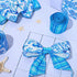 Whaline 2 Rolls Summer Wired Edge Ribbon 2.5 Inch Seahorse Starfish Coral Craft Ribbon Blue Ocean Sea Fabric Ribbon for Bow Wreath Craft Gift Wrap...