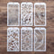 DIY Decorative Stencil Template for Scrapbooking Painting on Wall Furniture Crafts,Set of 6 (Leaf Flower)...