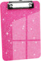 A5 Size Clipboards,Glitter Clipboard with Low Profile Clip,Sparkle Plastic Clipboard,Cute Hanging Clipboard for Office Supplies Clipboards for Kid...