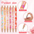 12 Pcs Floral Pens Flower Ballpoint Pens Pretty Fancy Pens for Women Girls Cute Black Ink Medium Point Pen Retro Retractable Pens for Gift to Teac...