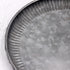 Funerom 9.8 inch Small Round Galvanized Metal Tray Decorative Tray Corrugated Edges...