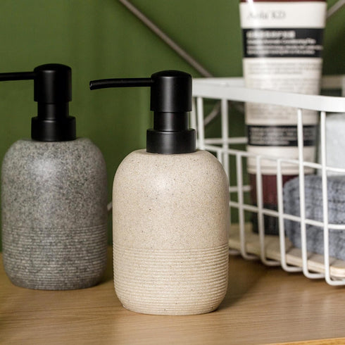 Soap Dispenser Beige,Hand Soap Lotion Dispenser for Bathroom Countertop,Soap Dispenser for Kitchen Sink....