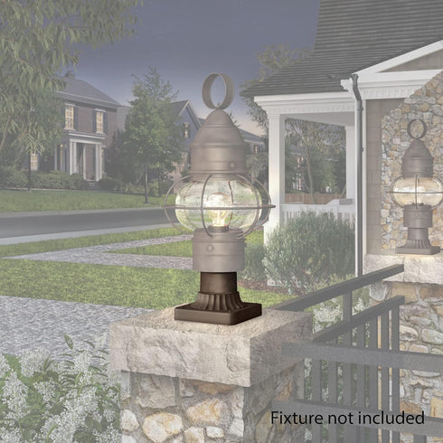 Designers Fountain 1916-ORB Outdoor Post Light Mounting Base, Oil Rubbed Bronze...