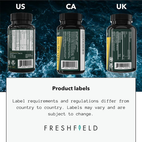 Freshfield Vegan Omega 3 DHA: Algae Oil, Most Reviewed, Carrageenan Free, Sustainably Sourced, Tested, No Heavy Metals, Fish Oil Alt, Plant Based ...