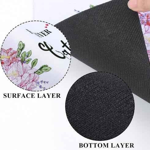 Dish Drying Mat 12"x20" Heat Resistant Draining Mat Non-slip Coffee Bar Mat, Easy Clean Dish Rack Pad for Kitchen Countertop Coffee Maker Coffee P...
