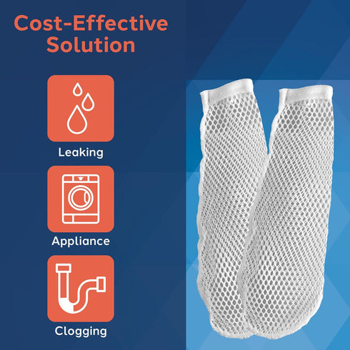 PlumbCraft 7639500T Nylon Lint Trap for Washing Machine Drain Systems & Discharge Hoses (2 pack) - Fits all washing machines...