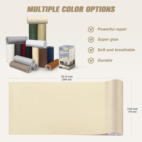 Canvas Repair Tape Self Adhesive, Army Green Fabric Patches for furniture, 4x79 Inch Waterproof Canvas Repair Patch for Boat Covers, Sofas, Chairs...