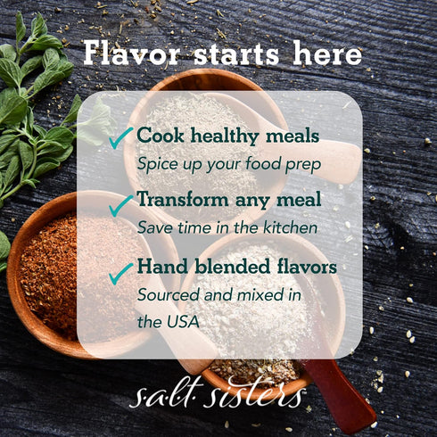 s.a.l.t sisters Charmane's Bread Dip - Value Size Bold Italian Herb & Spice Blend for Extra Virgin Olive Oil Dipping - Versatile Use for Rubs and ...