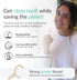 Natural Dental Floss Picks (200) - Vegan, Sustainable, Reusable Floss Sticks for Adults and Kids with Dental Pick - Plaque Remover for Teeth Clean...