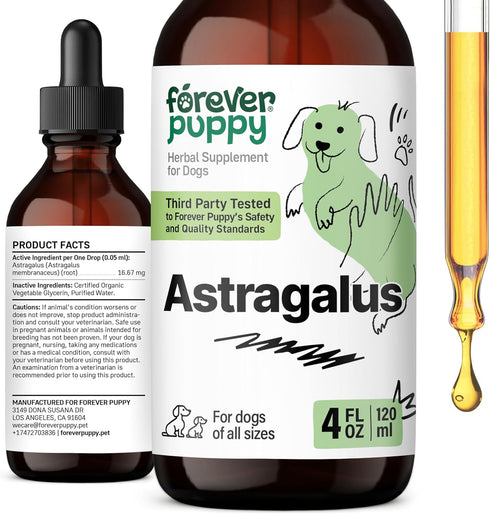 Astragalus Root for Dogs - Immune Support for Dogs w/Astragalus Root - Pet Supplements for Immunity w/Astragalus Liquid Extract - Herbal Dog Immun...
