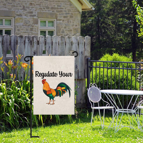 Women's Rights Garden Flag Regulate Your Cock Garden Flag Abortion Right Porch Flag Feminist Porch Decor (Regulate Your Cock F)...