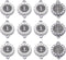 20pcs Antique Silver Rhinestone Religious Wear Saint Benedict Medallion Bracelet Connector Round Link Beads Jewelry Making Charms for DIY Necklace...