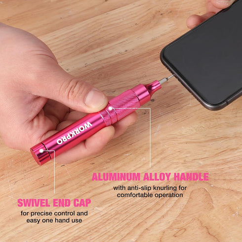 WORKPRO 24-in-1 Precision Screwdriver Sets, Pen Style Manual Screwdriver, 24 pcs Tough S2 Steel Small Screwdriver Bits, Ideal for Eyeglass, Watch,...