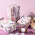 WRAPAHOLIC Scented Kraft Wrapping Paper - Mini Roll - 17 Inch x 16.5 Feet - Lavender Floral Design with Faint Fragrance for Drawer Liners, Home Cl...