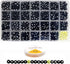 1280 Pieces Letter Beads 3.5x7mm Round Letter Beads Kits Alphabet Beads A-Z Heart Beads and Crystal Line for Bracelets Necklaces DIY Jewelry Makin...
