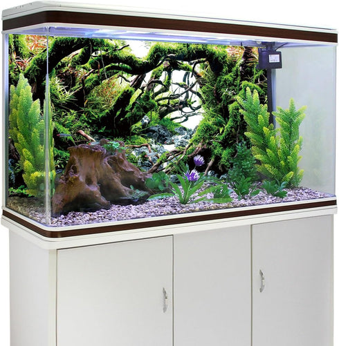 AWERT 72x24 inches Branches Fish Tank Background Green Algae Aquarium Background River Bed & Lake Aquarium Background Vinyl Background...