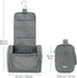 WANDF Large Hanging Toiletry Bag Travel Cosmetic Makeup Organizer Water-Resistant Shower Bathroom Bag for Women and Men (Gray)...