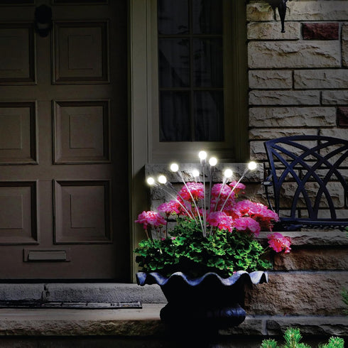 Sensor Brite Solar Garden Lights, Adjustable Firefly Lights with 10-Hour Illumination, Auto ON/Off Outdoor Garden Lights, Easy Install LED Light P...