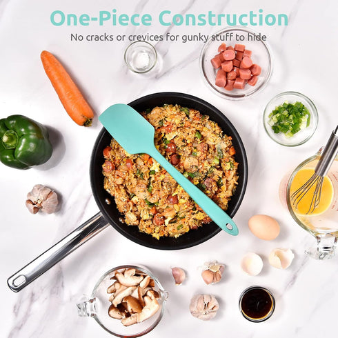 Heat Resistant Silicone Large Spatula: U-Taste 600ºF High Heat Flexible 11.38in Silicon Mixing Stirring Cooking Scraping Baking Bowl Scraper Seaml...