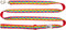 RC Pets 1/2" x 6' Dog Leash, Rainbow Paws...