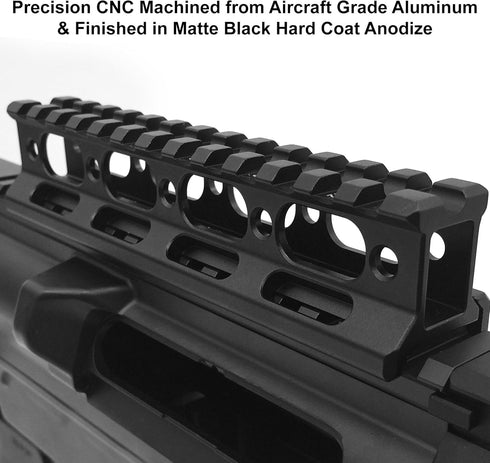 UTG Super Slim Picatinny Riser Mount, 1" Height, 13 Slots , Black...