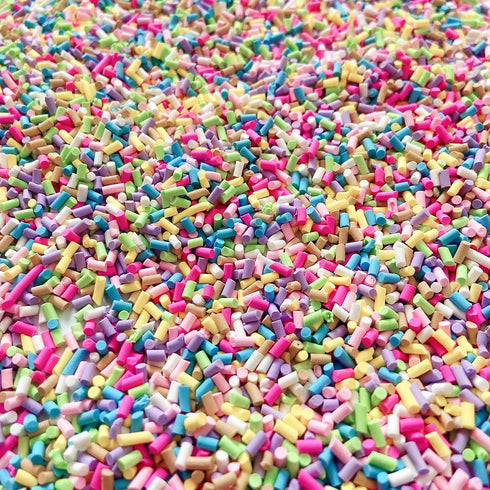 EHOPE Fake Sprinkles Faux Sprinkles Clay Sprinkles For Resin Nail Art Slices Polymer Slices Fake Candy Sugar Sprinkles for Nail Art DIY Crafts Cak...