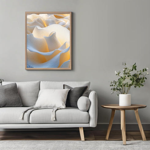 Posterizer 1 pcs-delicate rose petals close up photo -2-Floral & Botanical Art Gifts for Women Decor for Home & Office- unframed wall art...