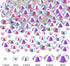 2000 Pieces Flat Back Gems Rhinestones 6 Sizes (1.5-6 Mm) Round Crystal Rhinestones with Pick up Tweezer and Picking Pen for Crafts Nail Clothes S...