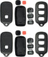 Keyless2Go Replacement for New Shell Case for 4 Button Remote Key Fob FCC HYQ1512Y HYQ12BBX HYQ12BAN - Shell ONLY (2 Pack)...