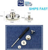 12 Sets Silver Jeans Buttons Replacement 17mm No Sewing Metal Button Repair Kit Nailess Removable Jean Buttons Replacement Combo Thread Rivets and...