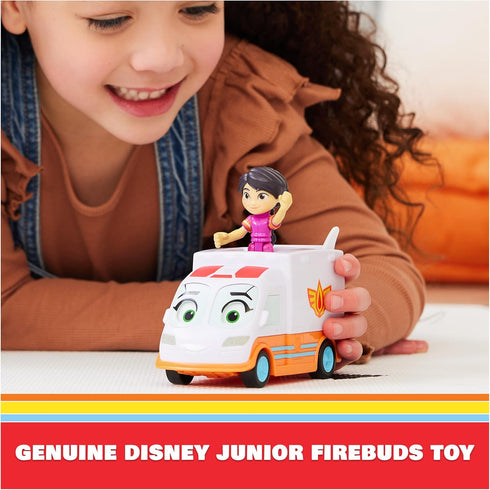 Disney Junior Firebuds, Violet and Axl, Action Figure and Ambulance Toy with Interactive Eye Movement, Kids Toys for Boys and Girls Ages 3 and up...