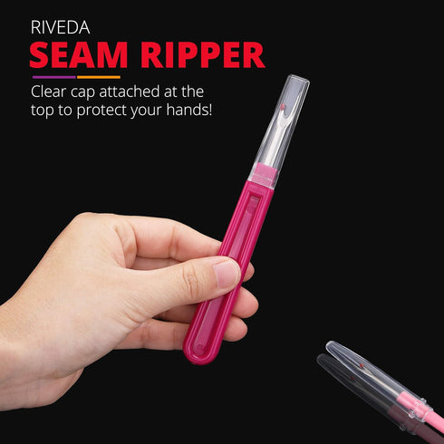 Seam Ripper 2 Pack - Thread Cutter and Threadripper for Crafting Notions & Quilting - Seam Rippers for Sewing, Unpicker Sewing Accessories and Sup...