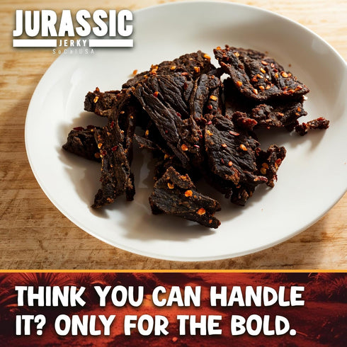Revenge of Reaper Jurassic Jerky - HOTTEST Beef Jerky Hot Food Challenge! Made with the Carolina Reaper- the HOTTEST pepper on the planet! Can YOU...