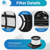 IZ382H IZ377H Filters for Shark IZ382H IZ377H IZ162H IZ362H IZ361H UZ365H WZ440H IZ440H IZ462H IZ482H IZ483H Stick Vacuums, Part XHF161H & 617FJ14...
