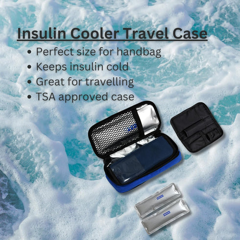 Insulin Cooler Travel Case - Portable Mini Cooler for Insulin for Diabetic Supplies, EpiPen, Medicine and More - TSA Approved...