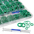 595 Pcs Metric and SAE Air Conditioning O-Ring Kit for Automotive A/C, Compressor and Professional Faucet Plumbing Seal Orings Repair with O-Ring ...