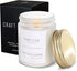 Craft & Kin Patchouli & Amber Scented Candle | 8 Oz 45 Hour Long Lasting | Classic Soy Spring Scented Candles Wood Wick | Made with Natural Soy | ...