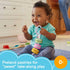 Fisher-Price Baby Pretend Food Baby Rattle My First Macaron Take-Along Sensory Toy for Newborns in Gift Ready Package...