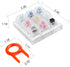 Kailh BOX Switch Tester Mechanical Keyboards Retooled Sampler 9-Key Switch Testing Tool, with Keycap Puller and 18 O Rings, Navy Jade White Red Bl...