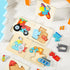 6 Pack Wooden Puzzles for Toddler 1-3 Years Old Wood Jigsaw Puzzles for Boys Montessori Games and Educational Toys for Kids Wooden Toddler Puzzles...