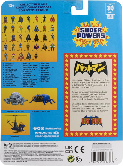 McFarlane Toys - DC Super Powers Batman: Manga 4.5in Action Figure...