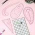 4 PCS Sewing Ruler Clear Metric French Curve Ruler - Flexible Plastic Sewing Measure Tool for Pattern Making & Design DIY Dress Clothing, Ideal fo...