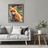 Posterizer 1 pcs- Oil painting style print of a red fox-Art for Animal Lovers-Floral Botanical Art- Gift for Men Women Entrepreneur Teens-Decor fo...