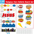 Religious Hero Bulletin Board Set, Super Theme Hero Jesus Religious Decor Bulletin Board Cutouts, Christian Sunday School Preschool Classroom Deco...