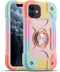 MARKILL Compatible with iPhone 11 Case 6.1 Inch for Girls with 360°Rotate Ring Stand, Military Grade Drop Protection Full Body Cute Case for iPhon...