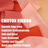 UpUDo 4 Rolls Chiffon Ribbon, 1.5" x 6Yd Mixed Rose Silk Ribbons, Frayed Edges for Wedding Invitations, Bridal Bouquets, DIY Crafts, Gift Wrapping...