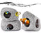 3 Pieces Rock Aquarium Decorations, Stackable Cave Aquarium Decor, Betta Fish Tank Accessories Hideout Hidden Stones Ornaments, Fish Rock House Hi...