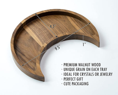 Room Decor Home Decor Jewelry Organizer - Walnut Wood Tray with Spiritual Accents, Jewelry Box, Perfume Organizer, Boho and Gothic Style, Trinket ...